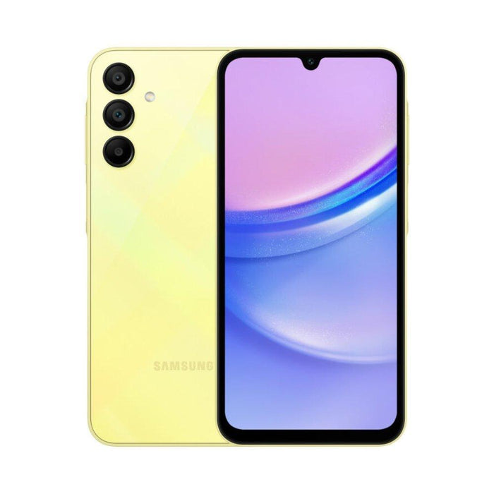 Samsung Galaxy A15 4G Phone, 6.5-Inches, 6GB RAM, 128GB,Yellow