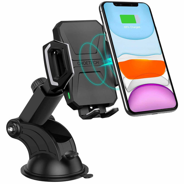 Choetech 10W Wireless Car Mount - Black