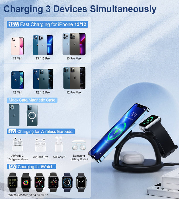 Choetech 3 IN 1 Magsafe charger