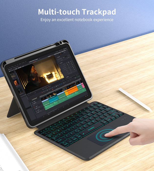 Choetech Magic Keyboard Wireless Keyboard for iPad 10.9  inch - Arabic&English