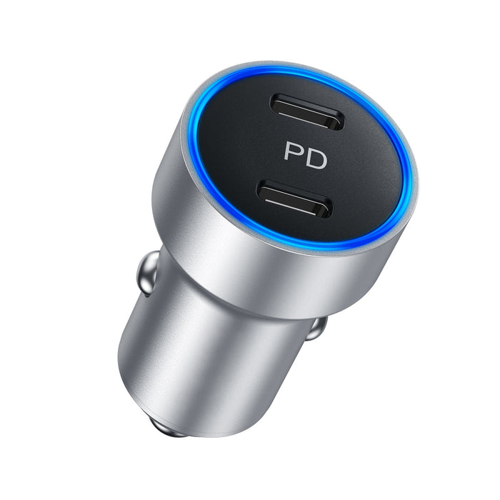 CHOETECH 40W 2-Port PD20W Fast Car Charger for iPhone 12/12 Pro Max/12 mini