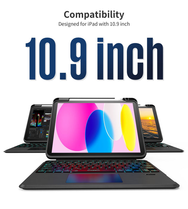 Choetech Magic Keyboard Wireless Keyboard for iPad 10.9  inch - Arabic&English