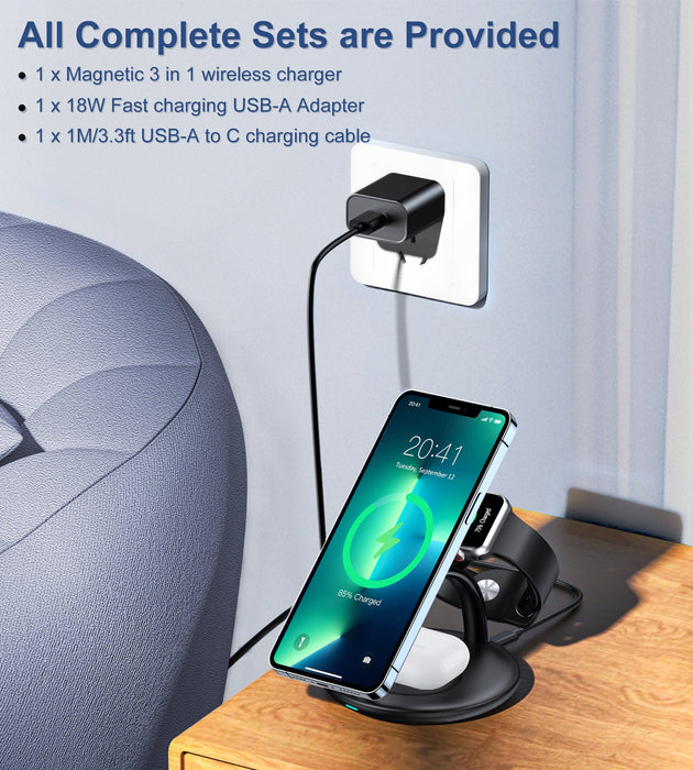 Choetech 3 IN 1 Magsafe charger