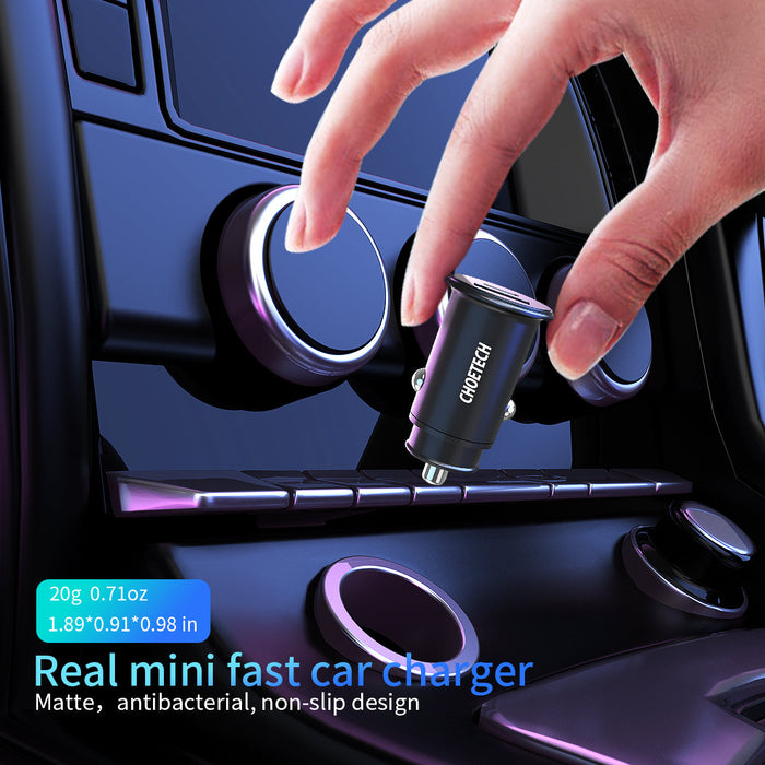 Choetech Super Mini PD3.0 30w Fast Car Charger