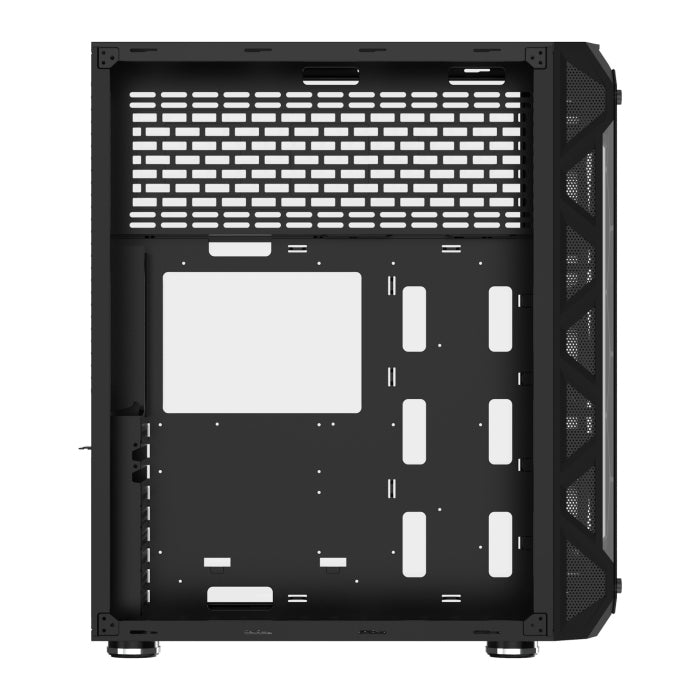 Xigmatek OVERTAKE 3-Side Tempered Glass Panel Case with 6 Rainbow RGB Fans