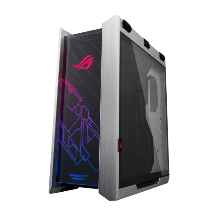 Asus Rog Strix Helios Mid-Tower 3-Side Tempered Glass Panel Case with Dynamic RGB Lighting Front Panel - White