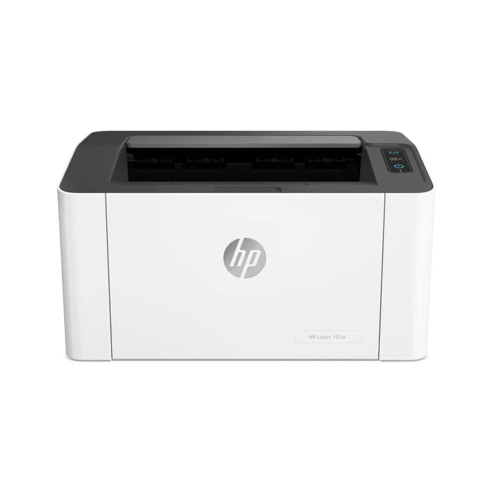 HP Mono LaserJet 107w A4 Printer, Flatbed Scanner With Duplex Printing - WiFi