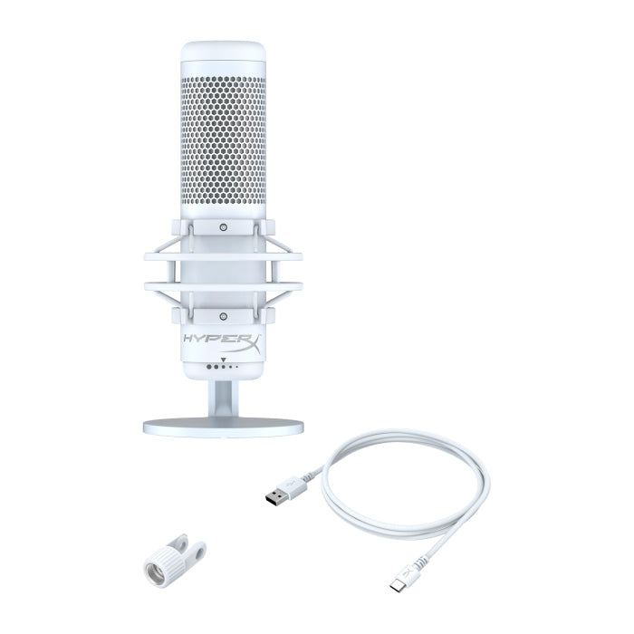 HyperX QuadCast S RGB USB Condenser Microphone - White