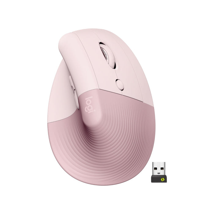Logitech Lift Bluetooth Vertical Ergonomic Mouse - Pink