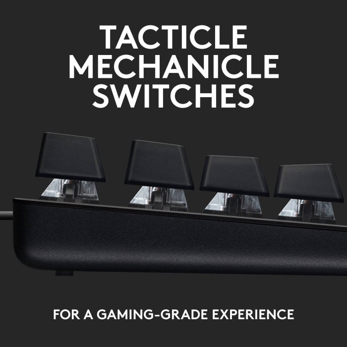 Logitech G413 TKL SE Wired Mechanical Gaming Keyboard Tactile Mechanical Switches - Black
