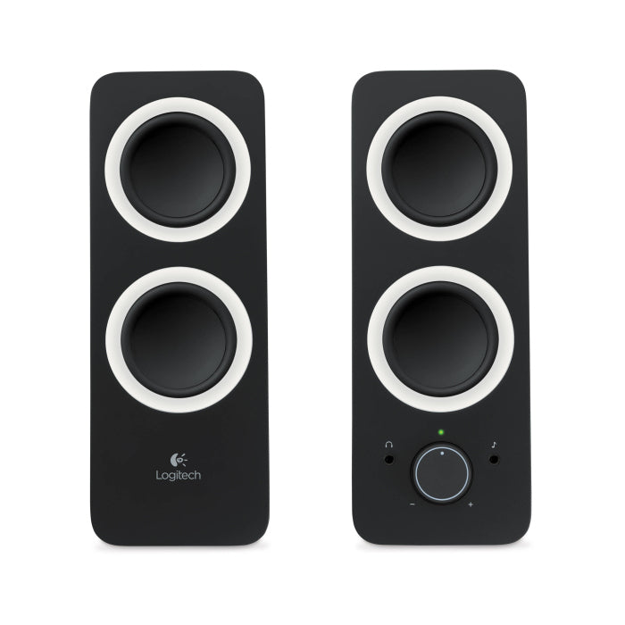 Logitech Z200 Multimedia Speakers with Stereo Sound - Midnight Black