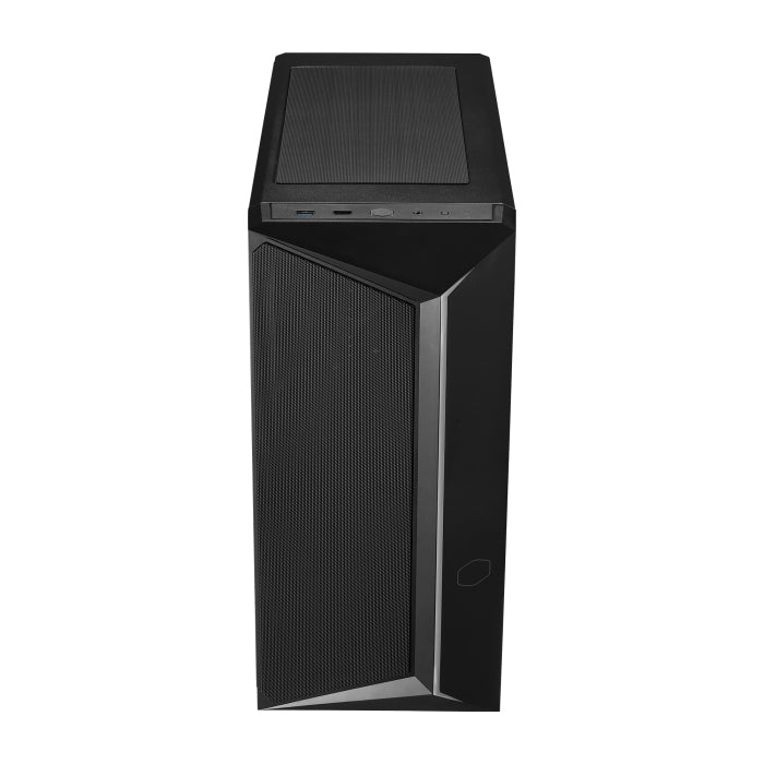 CoolerMaster CMP 510 Mid Tower Steel Plastic Tempered Glass Panel Case with 3 ARGB Fans - Black