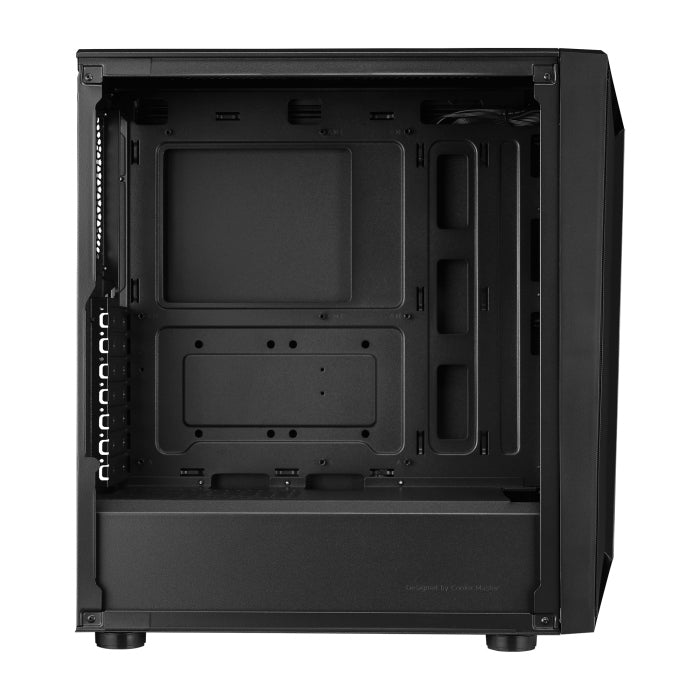 CoolerMaster CMP 510 Mid Tower Steel Plastic Tempered Glass Panel Case with 3 ARGB Fans - Black