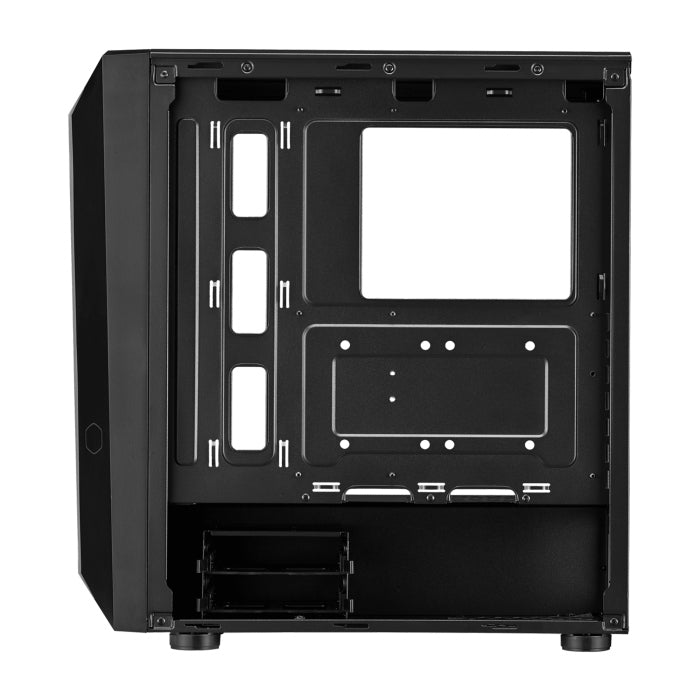 CoolerMaster CMP 510 Mid Tower Steel Plastic Tempered Glass Panel Case with 3 ARGB Fans - Black