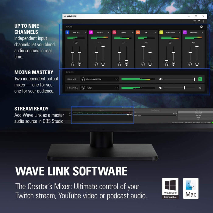Elgato Wave:1 Premium Microphone & Digital Mixing Solution