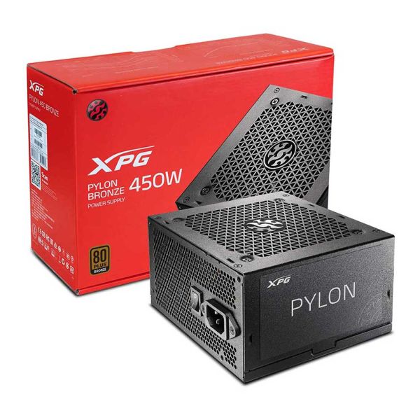 XPG PYLON 450W Bronze - Desktop Power Supply - Black