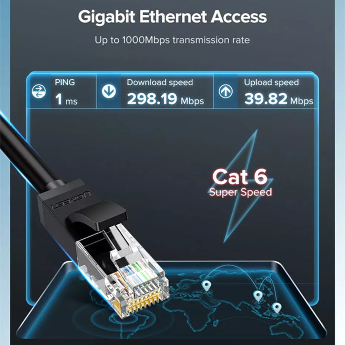 UGreen Cat 6 U/UTP Lan Cable 5m - Black