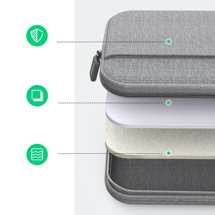UGreen Portable Laptop Bag 15.9'' With Padded Foam interior - Gray