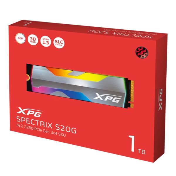 XPG SPECTRIX S20G 1TB SSD Internal Solid State Drive - Grey