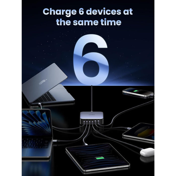UGreen CD271 Nexode 200W USB C GaN Desktop Charger-6 Ports