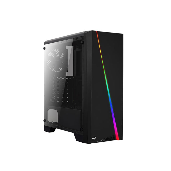 Aerocool Cylon RGB PC i5-10400F ASROCK H510 8GB RAM DDR4 240GB SSD + 1TB HDD GT710 2GB VGA 550 Watt PSU + Samsung 24-inch curved screen + Lenovo 100 Wireless Keyboard and Mouse