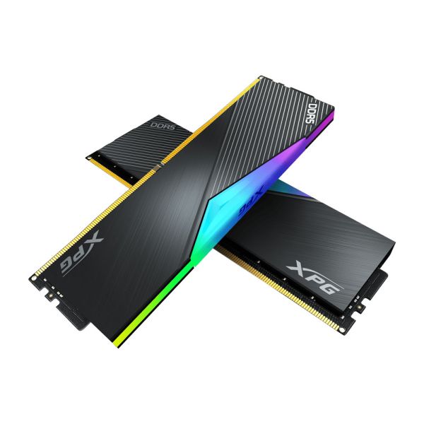 XPG Lancer DDR5 RGB 5200MHz 32GB (2x16GB) UDIMM Desktop SDRAM Memory RAM Kit - Black