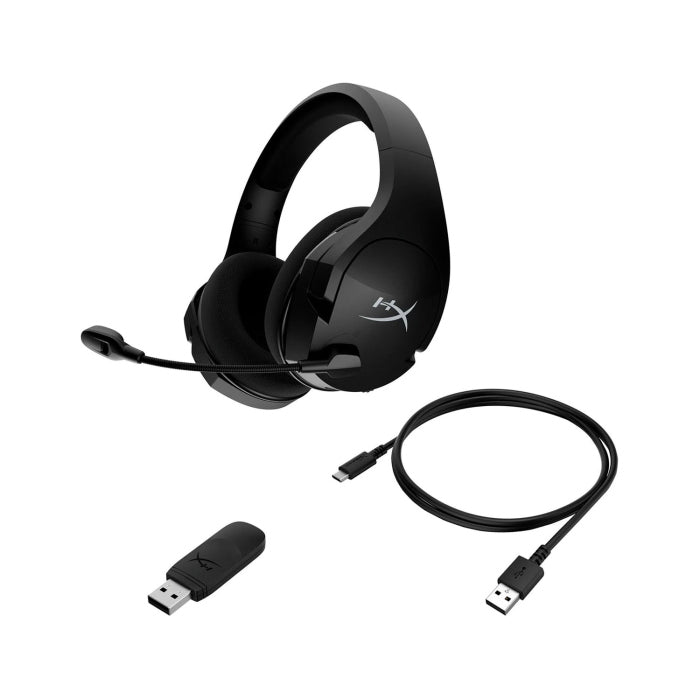 HyperX Cloud Stinger Core Wireless Gaming Headset With Swivel to Mute Noise-Cancelling Mic DTS®X® Spatial Audio For PC - Black