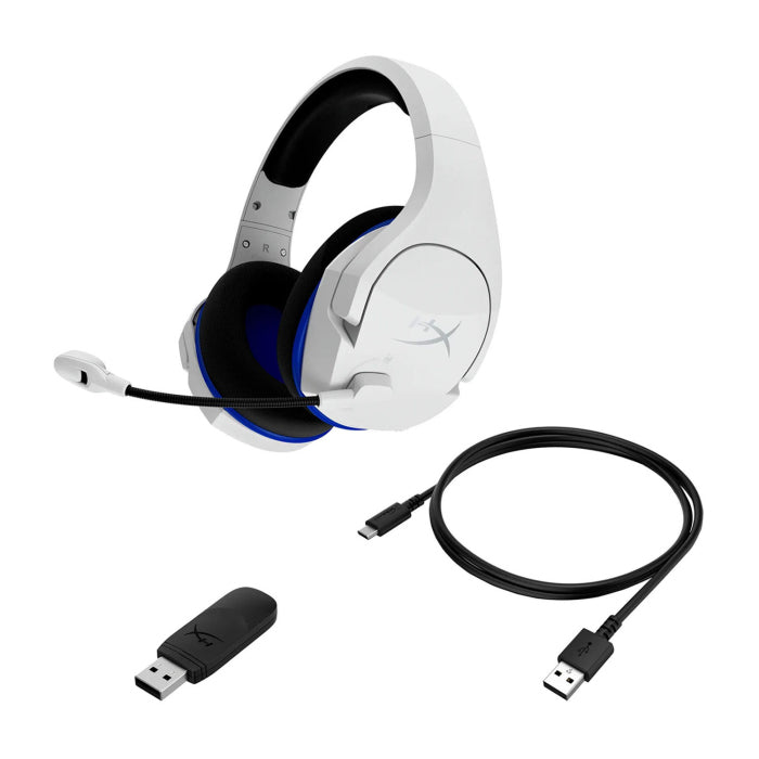 HyperX Cloud Stinger Core Wireless Gaming Headset with Noise-Cancelling Mic For PC,PS5 & PS4 -White