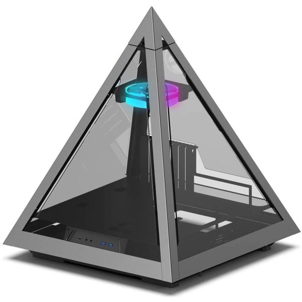 Azza Pyramid Innovative With RGB Fan - PC Case - Black