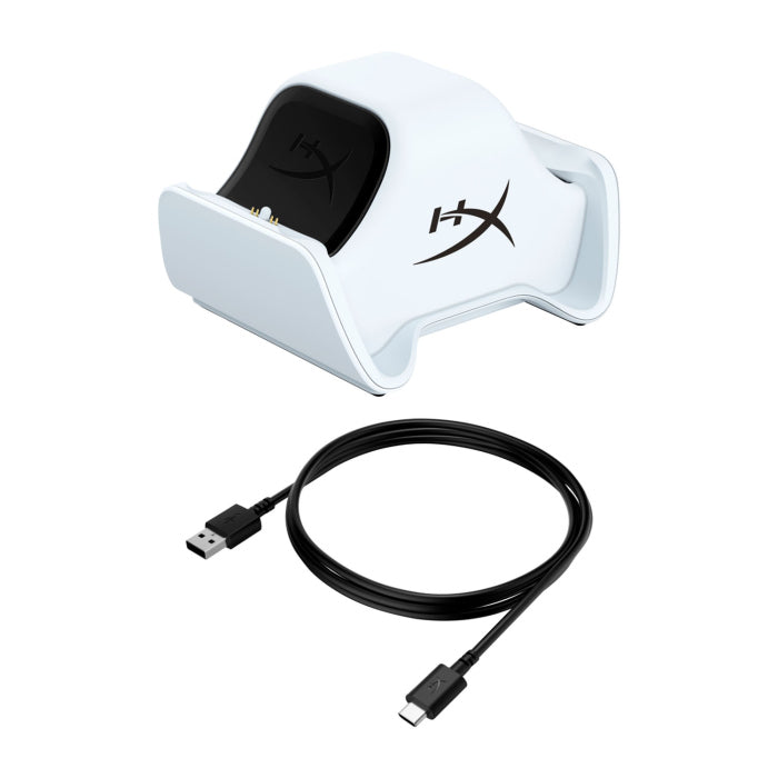 HyperX ChargePlay Duo Controller USB-C Charging Station For PS5 DualSense™ Wireless Controllers -White/Black