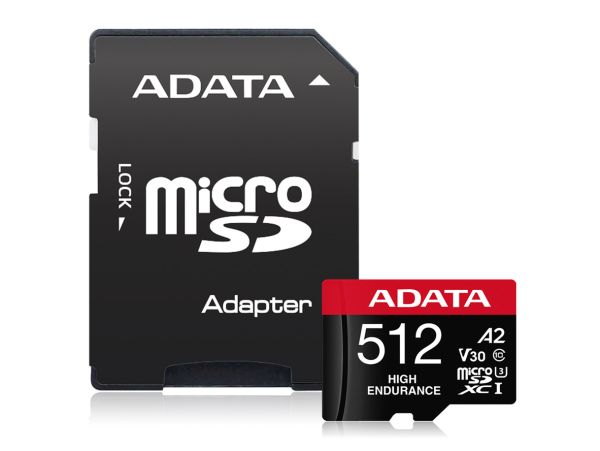 ADATA High Endurance MicroSDXC/SDHC UHS-I Card - Memory Card - 512GB