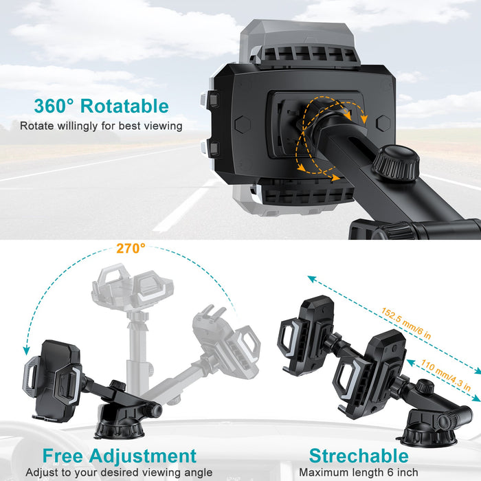 Choetech 10W Wireless Car Mount - Black