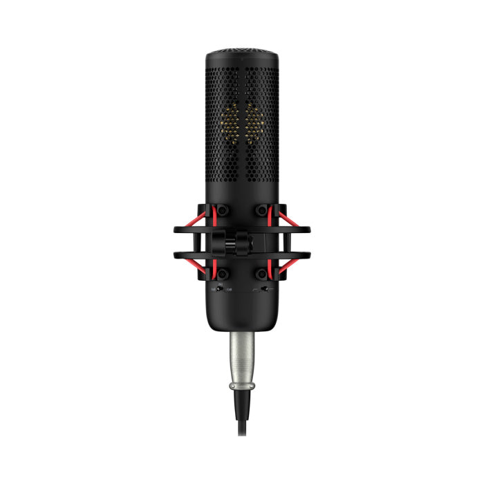 HyperX ProCast Gold-SputteredLarge Diaphragm Condenser XLR Connection Microphone Built in Anti Vibration Shock Mount Black, Cable/Mixer not included