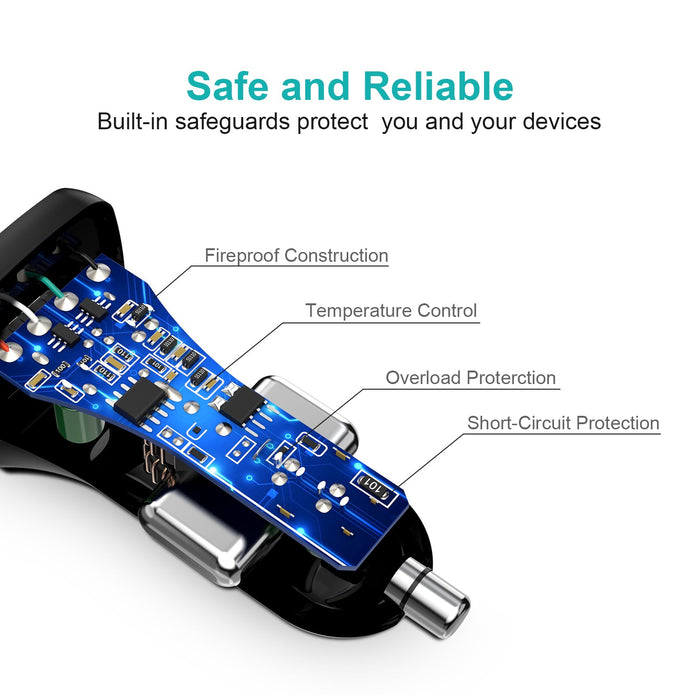 Choetech QC3.0  +  PD20W 38W Car Charger