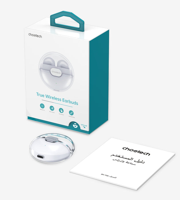 CHOETECH Translucent V5.0 True Wireless Earbuds