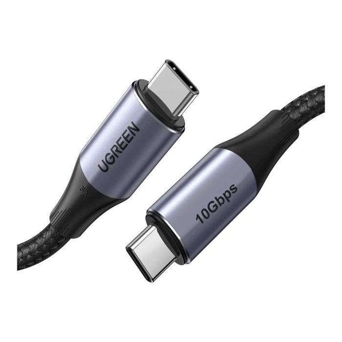 UGreen USB-C 3.1 M/M Gen2 5A Cable With Braided 1m - Black