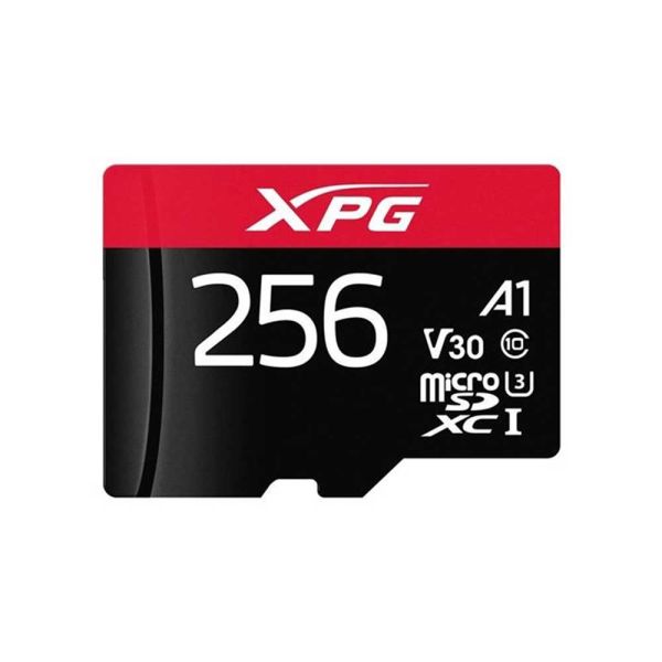 XPG 256GB Micro SDXC Card - Red & Black