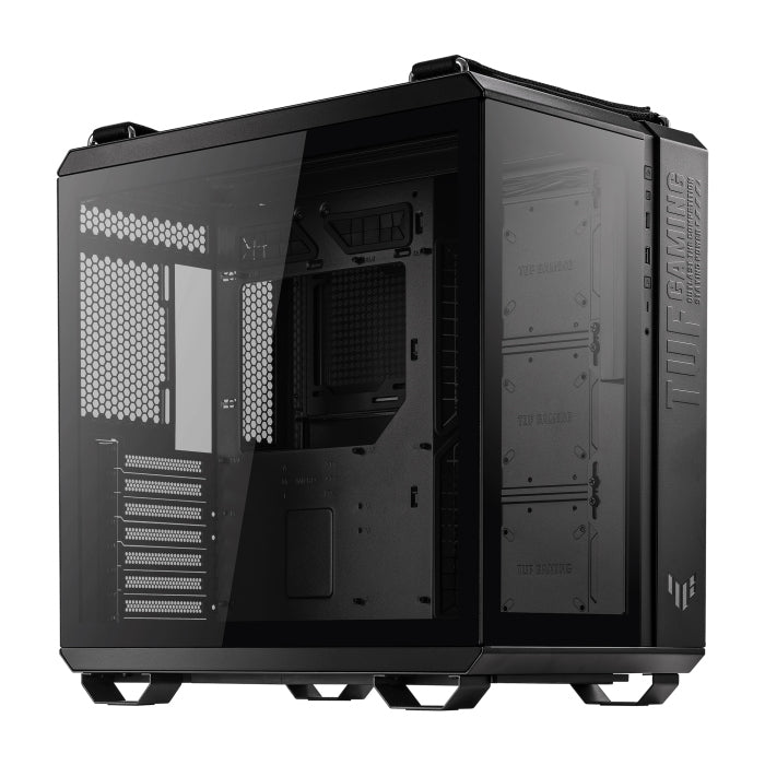 Asus TUF Gaming GT502 Mid Tower Steel Plastic TG Front Side & Left Side Tempered Glass Panel Case - Black