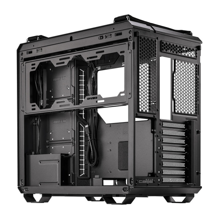 Asus TUF Gaming GT502 Mid Tower Steel Plastic TG Front Side & Left Side Tempered Glass Panel Case - Black