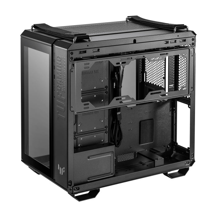Asus TUF Gaming GT502 Mid Tower Steel Plastic TG Front Side & Left Side Tempered Glass Panel Case - Black