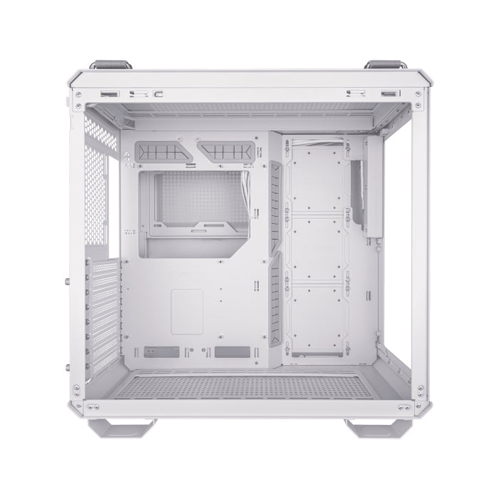 Asus TUF Gaming GT502 Mid Tower Steel Plastic TG Front Side & Left Side Tempered Glass Panel Case - White