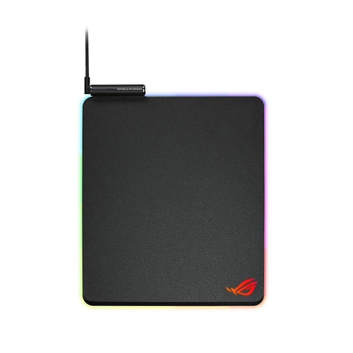 Asus Rog Balteus RGB Gaming Mouse Pad with 15-Zone Aura Sync Lighting, Portrait Hard Surface,USB Passthrough & Nonslip Rubber Base