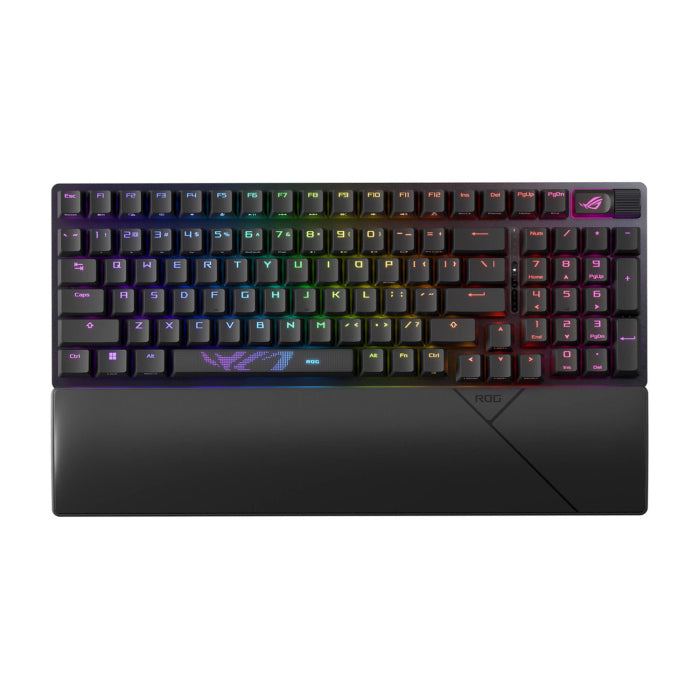 Asus X901 Rog Strix Scope II 96 Wireless RGB Mechanical Gaming KeyBoard NX Snow Switch Refined Linear - Black