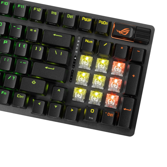 Asus X901 Rog Strix Scope II 96 Wireless RGB Mechanical Gaming KeyBoard NX Snow Switch Refined Linear - Black