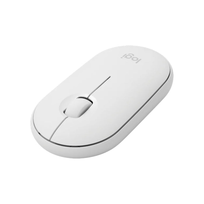 Logitech Pebble M350 Wireless Ambidextrous Mouse - Off-White