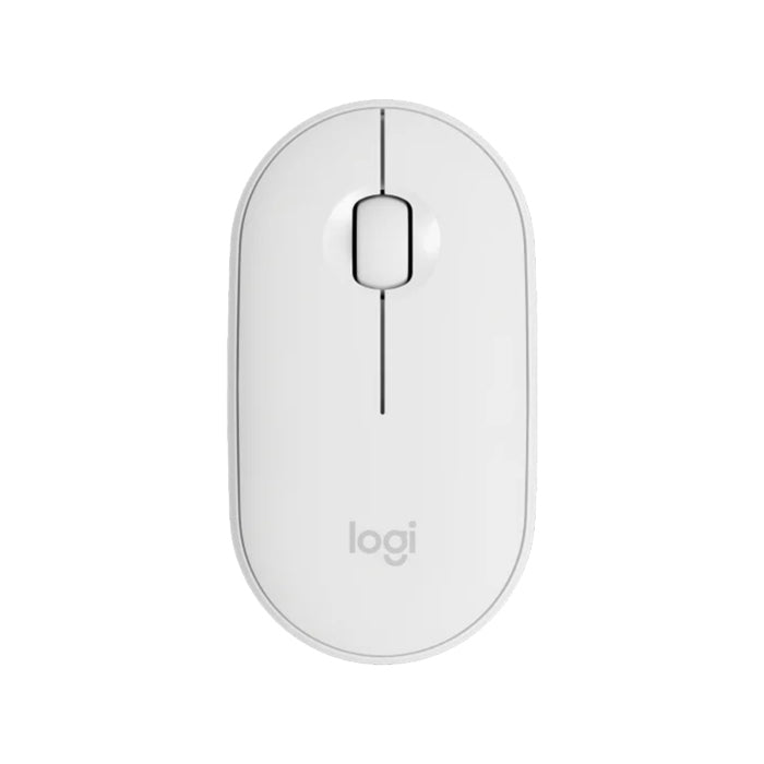 Logitech Pebble M350 Wireless Ambidextrous Mouse - Off-White
