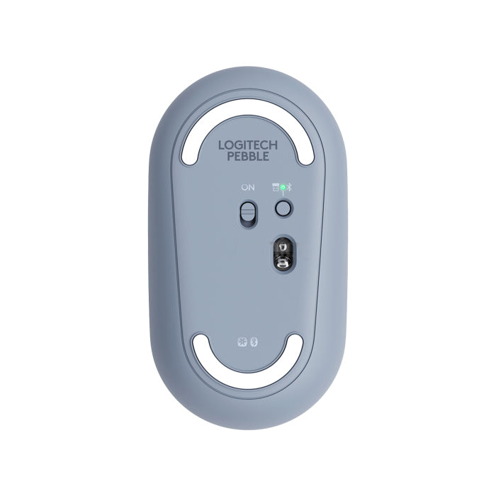 Logitech Pebble M350 Wireless Ambidextrous Mouse - Blue/Grey