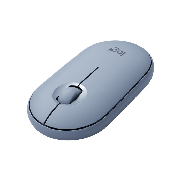 Logitech Pebble M350 Wireless Ambidextrous Mouse - Blue/Grey