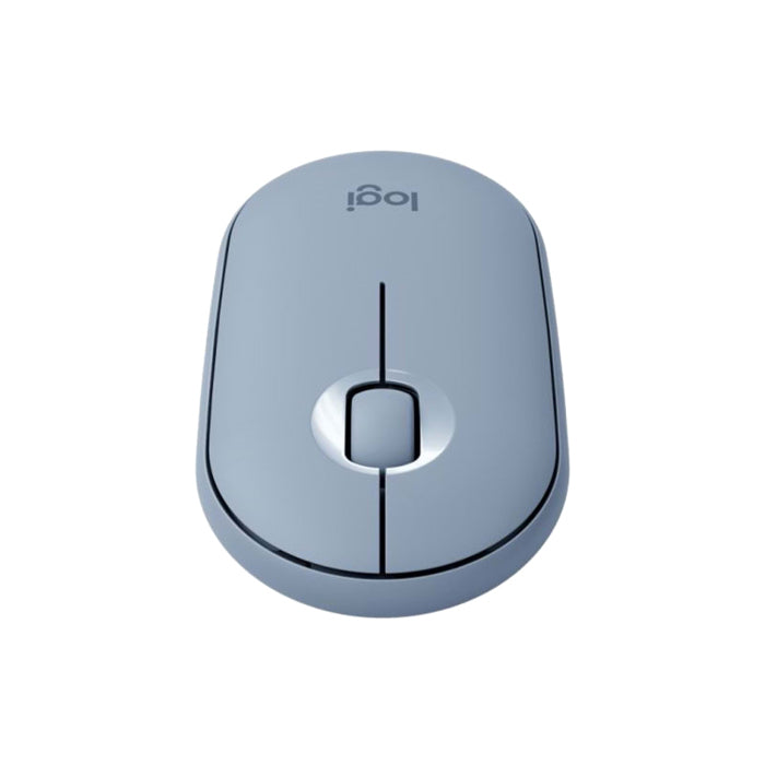 Logitech Pebble M350 Wireless Ambidextrous Mouse - Blue/Grey