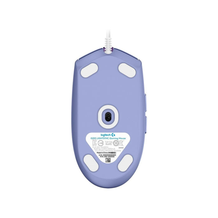 Logitech G203 LIGHTSYNC RGB Wired Gaming Mouse - Lilac